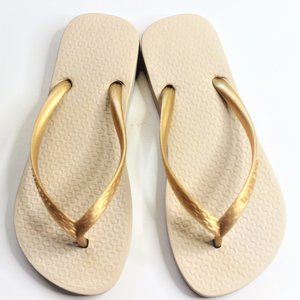 Ipanema Flip Flops Golden Kids GIRL Size 2 - NWOT